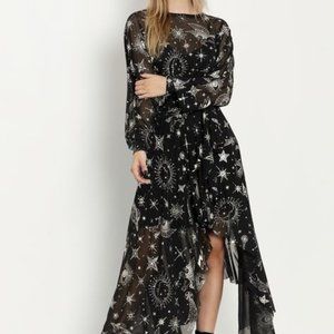 Blackmilk Sky Diamonds Sheer Dance Teacher Dress Size XS